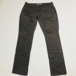 Levi Denitzen Sze 14 Gray Pull-up Skinny Jeans EUC